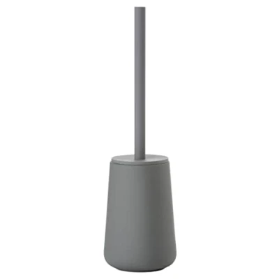 Image of Zone Denmark Nova One Ceramic Toilet Brush with Holder, Soft Touch Coating, Diameter 10.3 cm, Height 37 Grey
