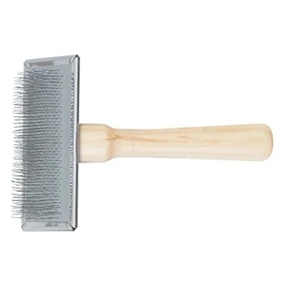 Image of Ancol Heritage Wood Handle Soft Slicker Brush Large