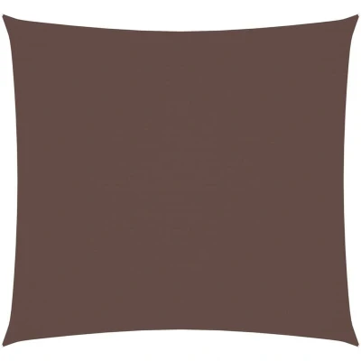 Image of vidaXL Sunshade Sail Oxford Fabric Square 7x7 m Brown