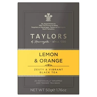 Image of Taylors of Harrogate Lemon &amp; Orange Tea Bags 20 Wrapped Tagged