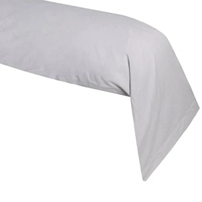 Image of STOF T34820004 45 x 185 cm 100 Percent Cotton Pillowcase, Grey