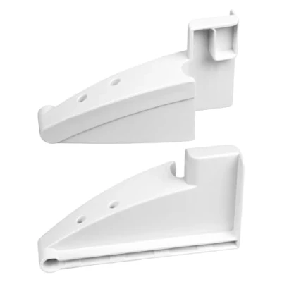 Image of SPARES2GO Left + Right Door Shelf Support Brackets compatible with Liebherr Fridge Freezers