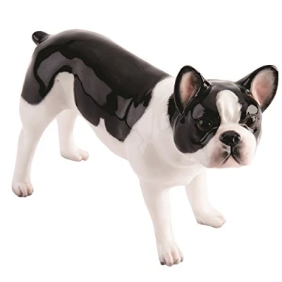 Image of John Beswick Pampered Pooch Pied French Bulldog dog ornament figure