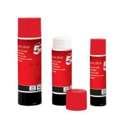 Image of 5 Star 108233 Office Glue Stick Solid Washable Non toxic Large 40g [Pack 6]