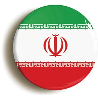 Image of Iran National Flag Fridge Magnet (Circular 2inch / 50mm Diameter)