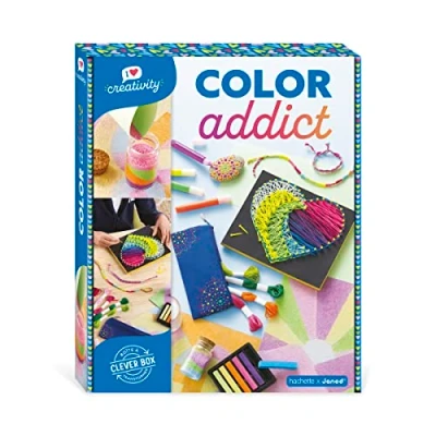 Image of Janod Color Addict Multi Activity Set I Love Creativity 8 Make Your Own Creations Children’s Arts &amp; Crafts Kit Fine Motor Skills Concentration Years +, J07754,Multicolor,Medium