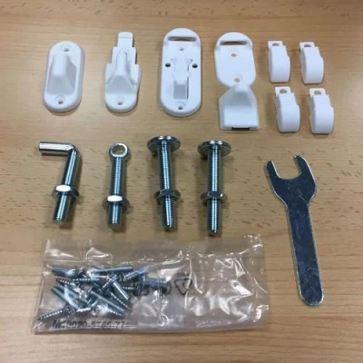 Image of BabyDan Range of Stair Gates Spare Fitting Kits (BabyDan MultiDan Metal Fittings Kit)