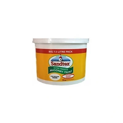 Image of Sandtex Ultra Smooth Masonry Paint Pure Brilliant White 7.5 litres by
