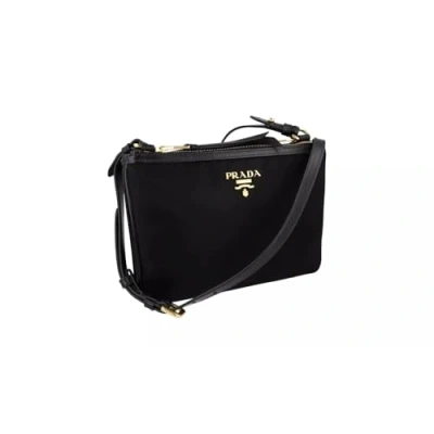 Image of Prada Women&#039;s 1BH046 QXO F0002 Black Nylon Shoulder Bag