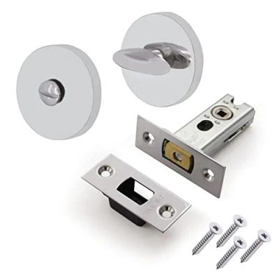 Image of EAI Tubular Deadbolt Bathroom Kit 64mm Case 44mm Backset Polished Chrome