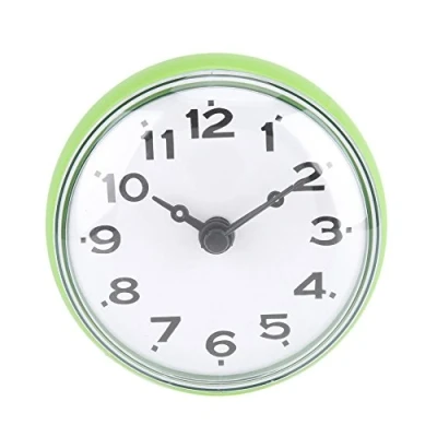 Image of Yosoo Waterproof Shower Clock with Suction Cup Round Face Arabic Digital Dial Bath Bathroom Kitchen Accessories (Green)