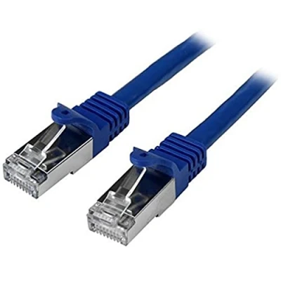 Image of StarTech.com N6SPAT50CMBL 0.5 m Cat6 Patch Cable, Shielded (SFTP) Snagless Gigabit Network Cable Blue Cat 6 Ethernet Lead
