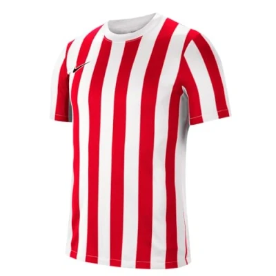 Image of NIKE CW3813 104 M NK DF STRP DVSN IV JSY SS Sweatshirt Men&#039;s WHITE/UNIVERSITY RED/BLACK Size S