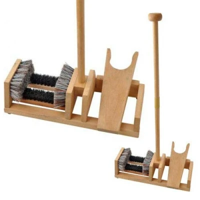 Image of Boot Jack Remover &amp; Shoe Brush with Balance Handle Post Wellington CA139