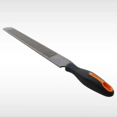 Image of Dunnet Tools 14&quot; Farrier Rasp File With Rubber Handle, Horseshoe Carbon Steel Tool For Horses, Pig Hoof File, Goat Farm Animal Pet Care