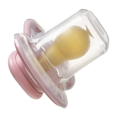 Image of b.box Pacifier Soother Dummy Size 1 (2 Pack) Natural Rubber Latex Round Nipple Antimicrobial 0 6m