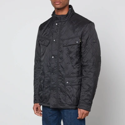 Image of Barbour International Ariel Mens Polarquilt Jacket Black Size Medium