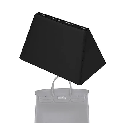 Image of XYJG Bag Pillow Insert for Hermes Birkin 20/25/30/35/40 Bags, Luxury Handbag Shaper, Maintain Shape (BK25, Black)