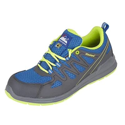 Image of Himalayan 4331 Electro ESD Mesh Safety Trainer Shoe with Metal Free Toecap and Midsole, S1P, SRC, 10.5 Size, Blue