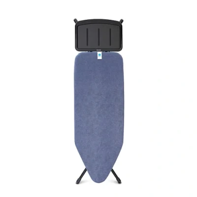 Image of Brabantia 134623 Wide Ironing Board, Denim Blue, Size C (124 x 45 cm)
