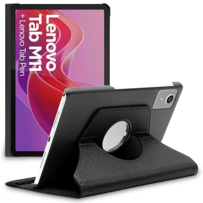 Image of ebestStar for Lenovo Tab M11 Case, Cover 360 Rotating Protection, PU Leather, Black