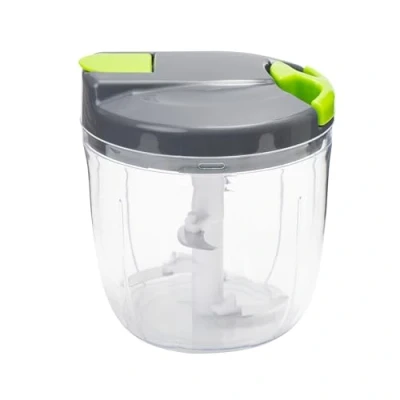 Image of Sifenma Manual Food Processors &amp; Chopper with Cover and Handle, Onion Slicer Cutter, Vegetable Chopper, Suitable for Garlic Carrots Onions Peppers Fruits Mincing.（900ML）