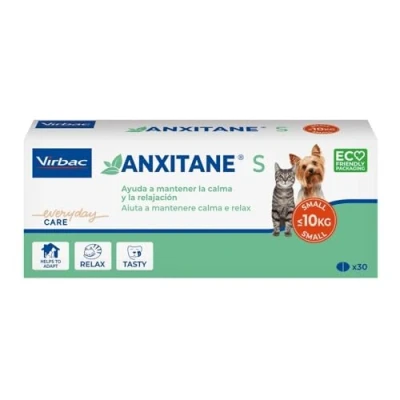 Image of Virbac Anxitane S Double Pack 2 x 30 Tablets