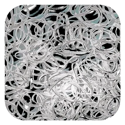 Image of TYGA Store Pack of 1000 Mini Rubber Bands Soft Elastic for Kids Hair, Braids Ponytail Pet Hairband Wedding Hairstyle and More (Clear (Extra Thick))