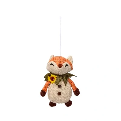 Image of Smart Garden Decorative Hanging Plush Fox Pendants 14cm Autumnal Themed Decoration Mr Autumn Décor Prop Perfect for Home Kitchen Living Room