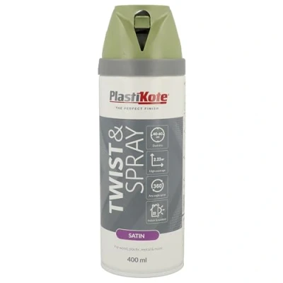 Image of Plasti kote 22122 400ml Premium Spray Paint Satin Leafy Rise