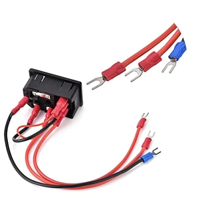 Image of 15A 220V/110V Rocker Switch Power Socket Inlet Module Plug for 3D Printer, 5A Fuse, U type