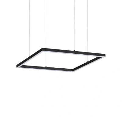 Image of Oracle Slim Non Dim Decorative Square Integrated Pendant Light Black, 3000K, 33W