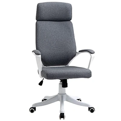 Image of Vinsetto Swivel Office Chair with Lumbar Back Support, Adjustable Height