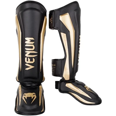 Image of Venum, Elite Standup Shin Guards, Men&#039;s, M, Black/Gold
