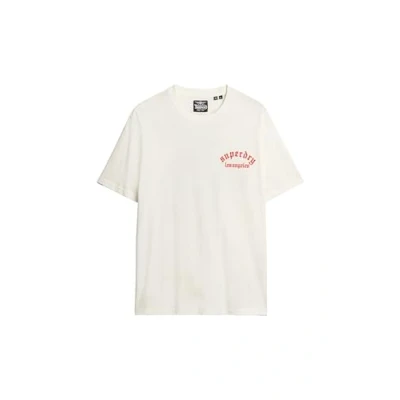 Image of Superdry Mens Neo Trad Tattoo Loose T Shirt (UK, Alpha, M, Regular, Bone White)