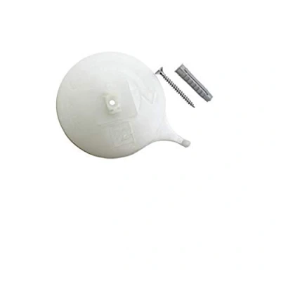 Image of Gardinia Ceiling Support for Aluminium Curtain 3 Rails White Pack of 2, Nicht Zutreffend