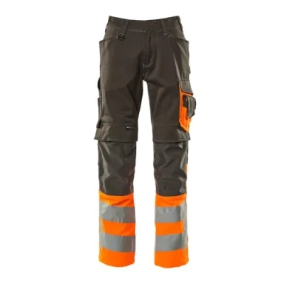 Image of Mascot 15679 860 1814 90C48 Size L90cm/C48 &quot;Leeds&quot; Trousers Dark Anthracite/Orange