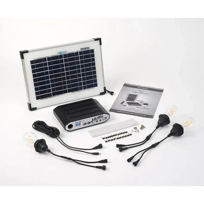 Image of Solartech Premium Garden Building Solar Lighting Kit 5 Suitable for Gazebos up to 5m x 4m (16&#039; 14&#039;)