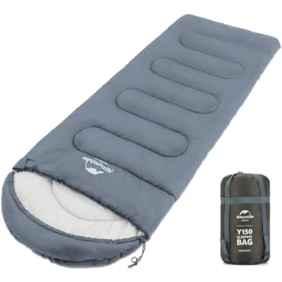 Image of Naturehike Sleeping Bag for Adult, Combine Double Bag, Oversized 220x85cm,L and R,3 Season, Ultralight Lightweight Compact with Compression