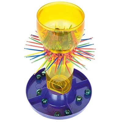 Image of Toyrific Marble Mayhem Toy, Traditional Educational Family Game with 30 Marbles and Balancing Sticks for Kids Boys Girls Ages 5+
