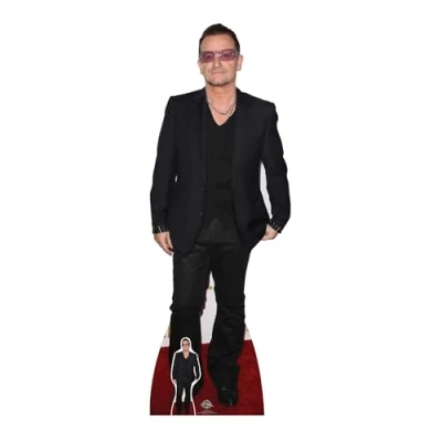 Image of Star Cutouts Ltd CS647 Bono Lead Singer U2 Cardboard Cutout Perfect for Birthdays, Gifts, Parties &amp; Fans 167cm Tall, Regular