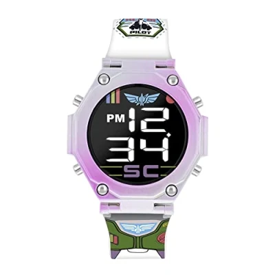 Image of Disney Boy&#039;s Digital Quartz Watch with Silicone Strap LTY4005