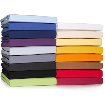 Image of CelinaTex Casca Topper Fitted Sheet 140 x 200 160 220 cm Dark Grey Jersey Mako Cotton 210 g/m² Elastane