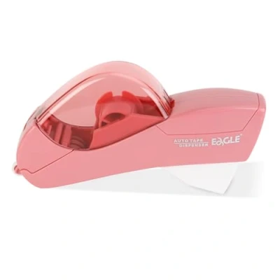 Image of Eagle Automatic Tape Dispenser and Gun with 1 roll 1/2 inch(12mm) 3/4inch （19mm） (Pink)