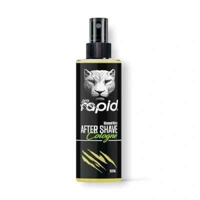 Image of Prorapid Aftershave Men, Traditional Lemon Cologne, Maasai Mara 150 ml Lemon, Orange Blossom &amp; Rose Notes Refreshing Aftershaving Spray Lotion for Men Mens Cologne