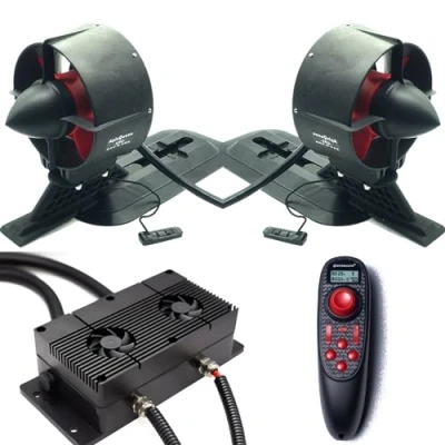 Image of ApisQueen 2024 New 12V Underwater Thruster U92 Set With Cooling Fan,RC and ESC,18Kg(40LBS) Thrust Brushless Motor,for Kayaks,Inflatable Boats,Paddle Boards