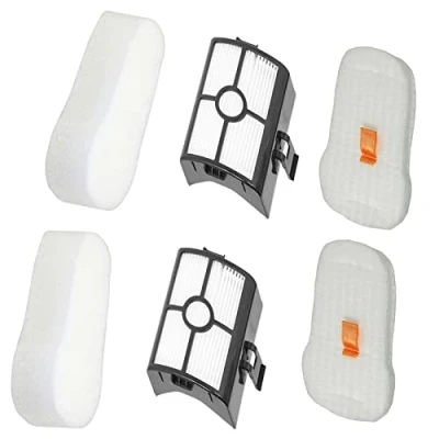 Image of SPARES2GO Filter Kit compatible with Shark HZ500 HZ500UKT Anti Hair Wrap Corded Stick Vacuum Cleaner (2 of Each)