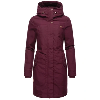 Image of Ragwear Jannisa Winter coat, Women&#039;s, Size: XS, Wine red