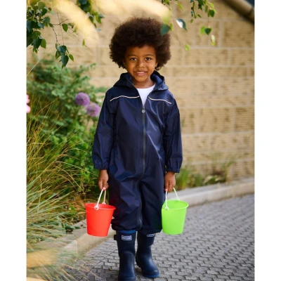 Image of Regatta Kids Paddle Rain Suit 48 60 Months Navy