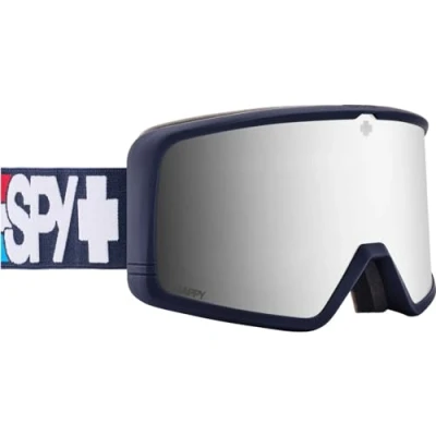 Image of Spy Optic MEGALITH Ski &amp; Snowboard Goggles for Men Women (Speedway Tricolour Happy Bronze Platinum Mirror)